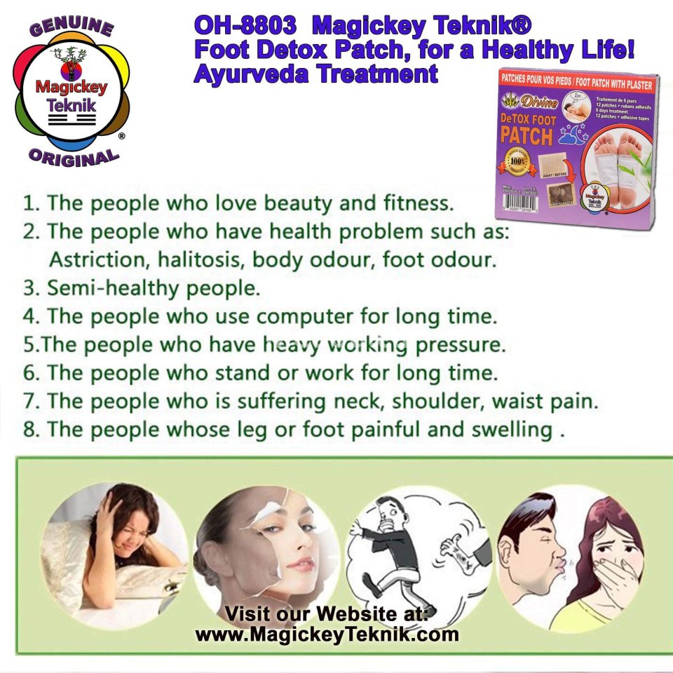 OH-8803 – Magickey Teknik® Divine Detox Foot Patch Treatment