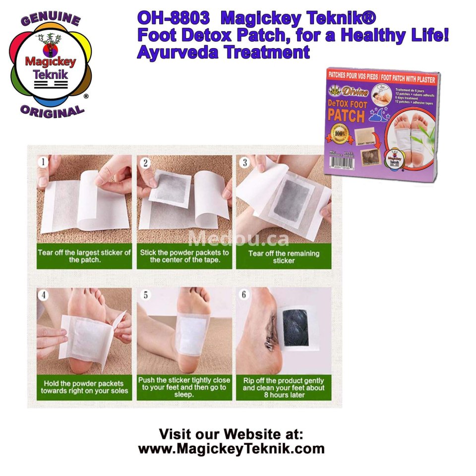 OH-8803 – Magickey Teknik® Divine Detox Foot Patch Treatment