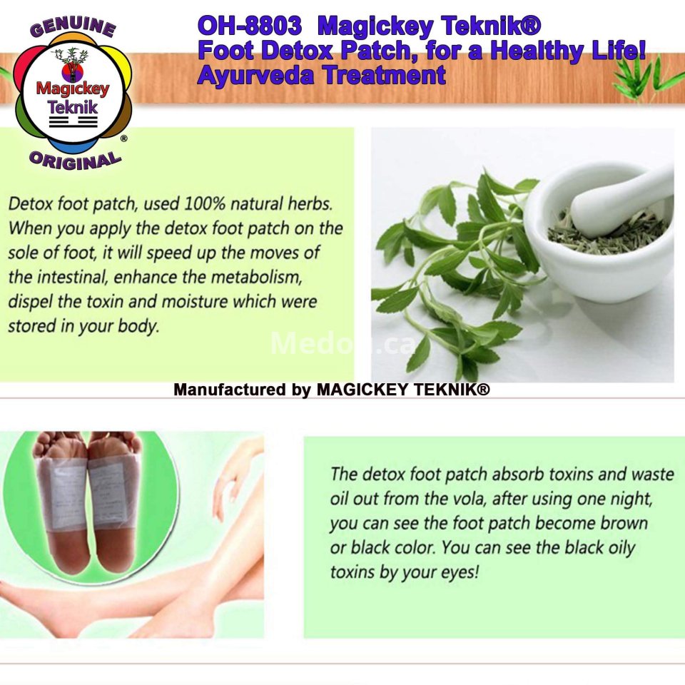 OH-8803 – Magickey Teknik® Divine Detox Foot Patch Treatment