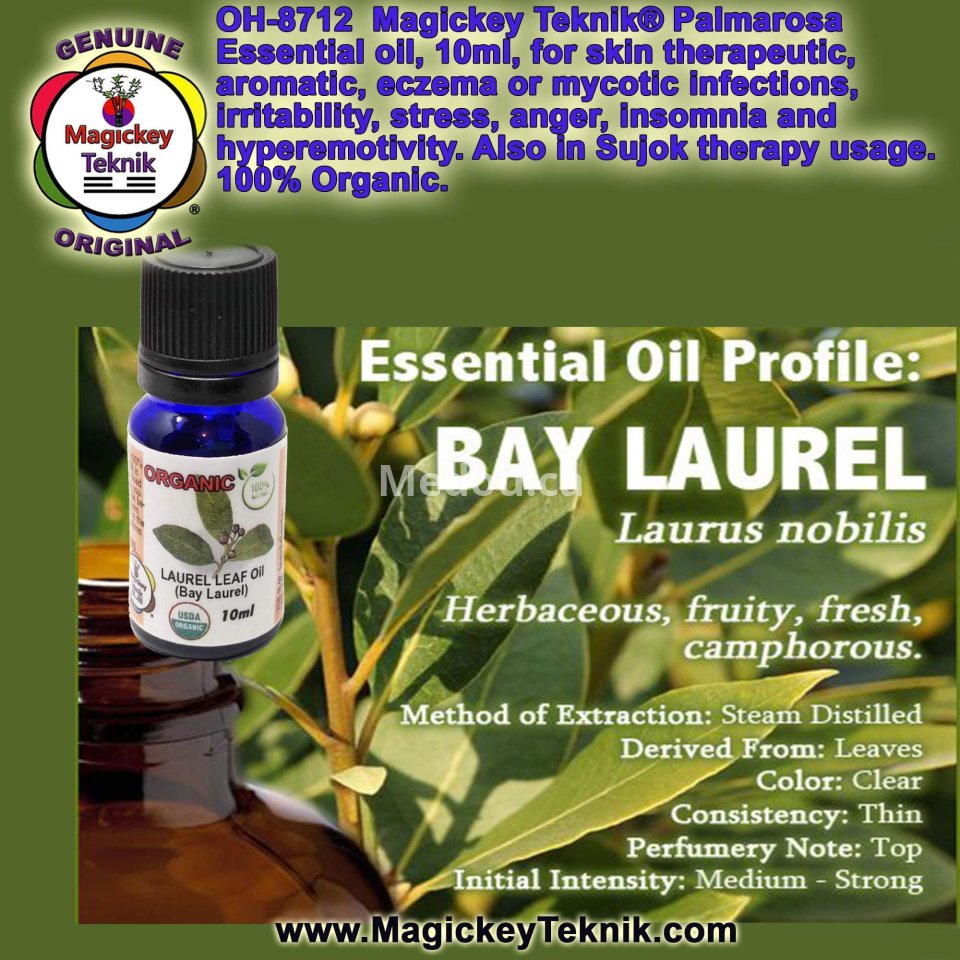 OH-8713 – Huile essentielle de Laurier Noble (Bay Laurel Leaf) | Magickey Teknik®