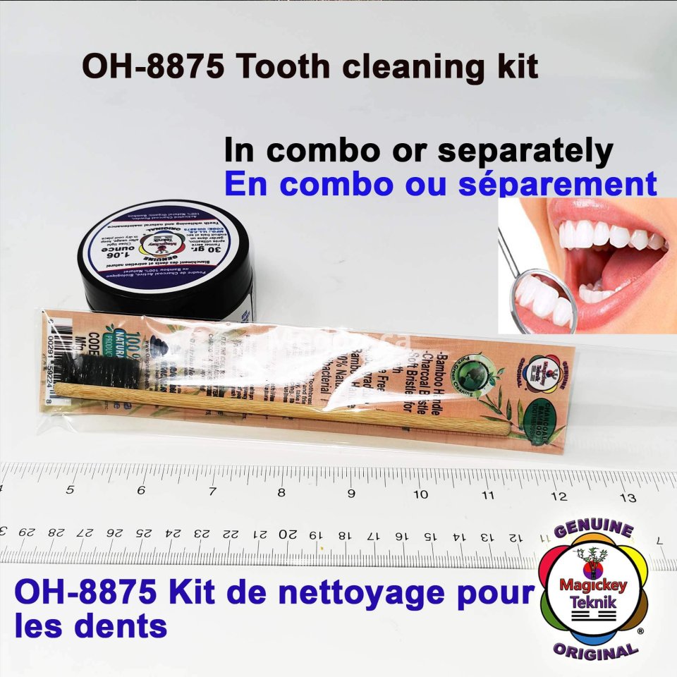 Magickey Teknik® – Polvo blanqueador dental de carbón activado 100 % natural