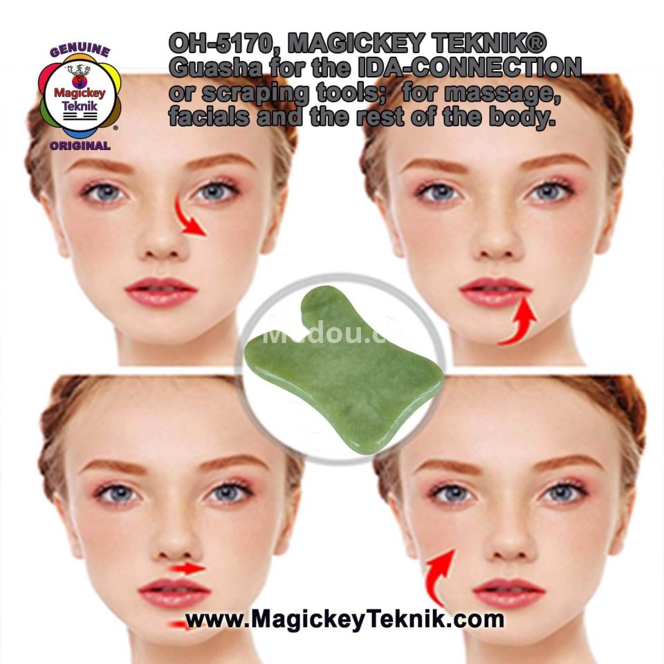 OH-5170 – Outil Guasha en Jade Magickey Teknik® pour la technique IDA-CONNECTION