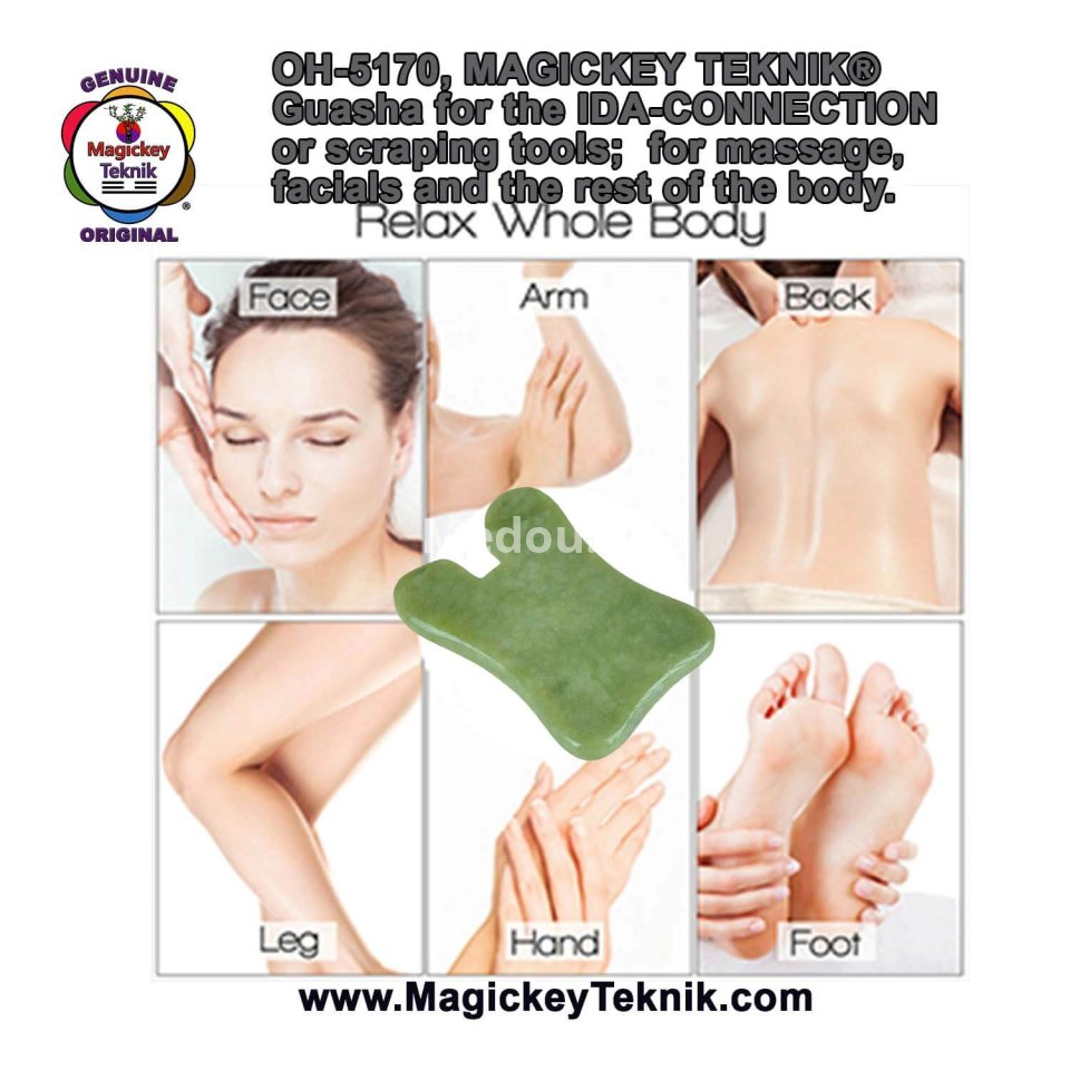 OH-5170 – Outil Guasha en Jade Magickey Teknik® pour la technique IDA-CONNECTION