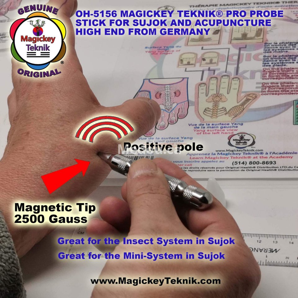 OH-5156 – un stylet de pression magnetique Magickey Teknik®, 2500 Gauss